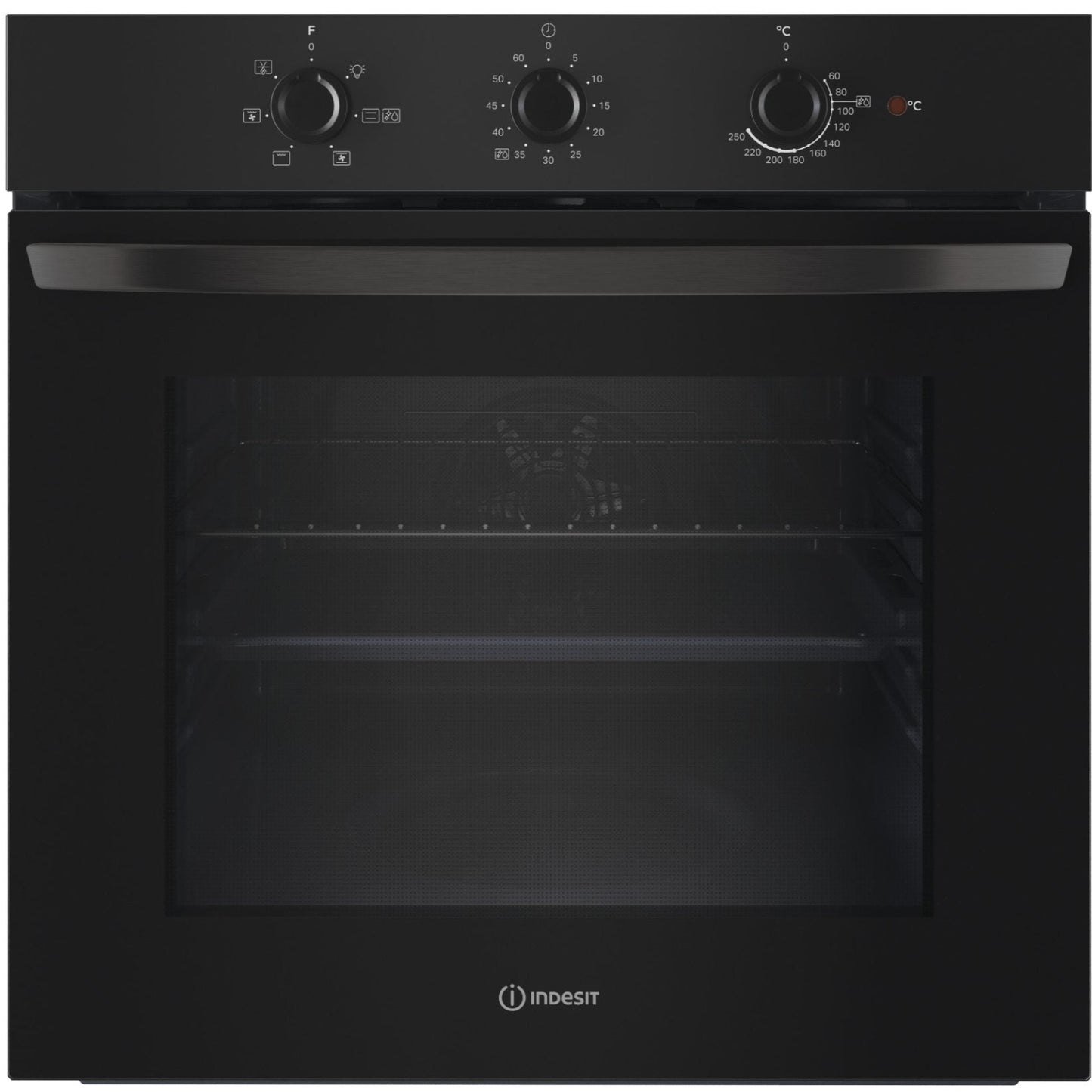 Forno da incasso - INDESIT IO235HB - 66LT MULTI6 A NERO 3MANOPOLE IDROLITICO