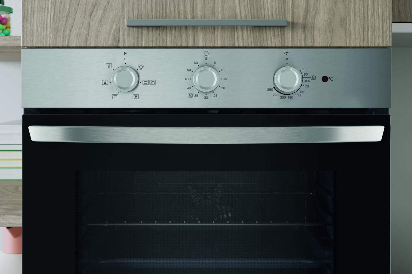 Forno da incasso - INDESIT IO2350HX 66LT MULTI6 A INOX 3MANOPOLE