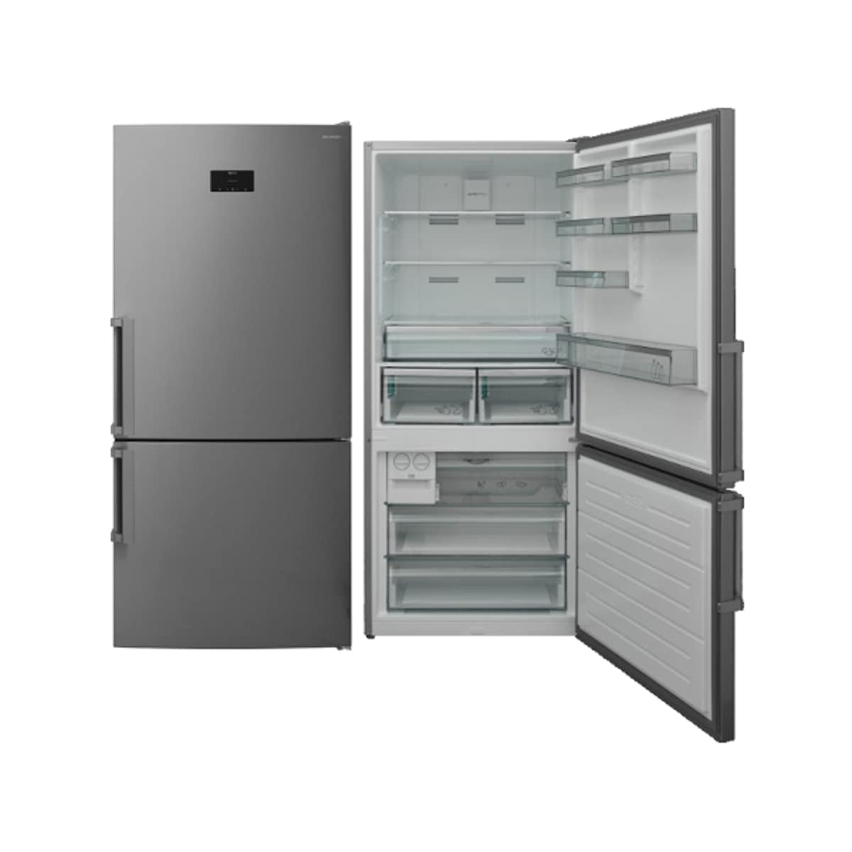 SHARP- Frigorifero Doppia Porta- Classe E- No Frost- Inox - SJ-TA35CHIE-EU