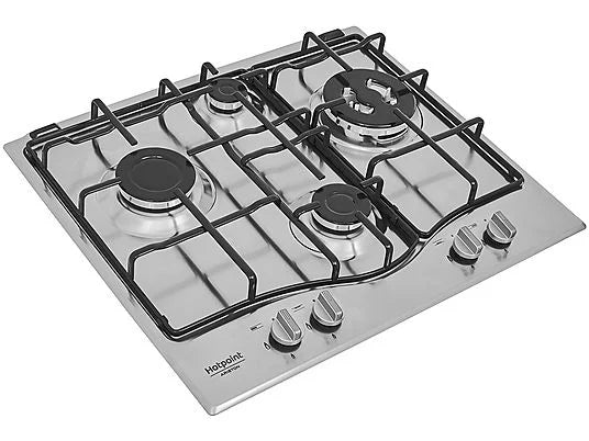 Piano cottura- HOTPOINT ACCIAIO PCN 642 T/IX/HAR- 4 zone cottura- 60 cm x 51 cm