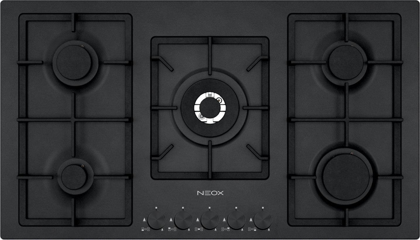 Piano cottura- NEOX FQ905VTGC - Quadra Line 90 – Nero