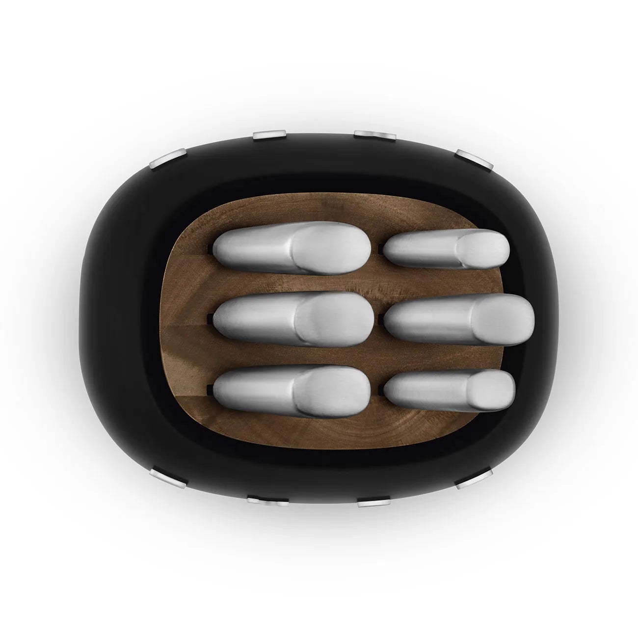 SMEG Ceppo con coltelli- KBSF02BL - 50's Style - Nero