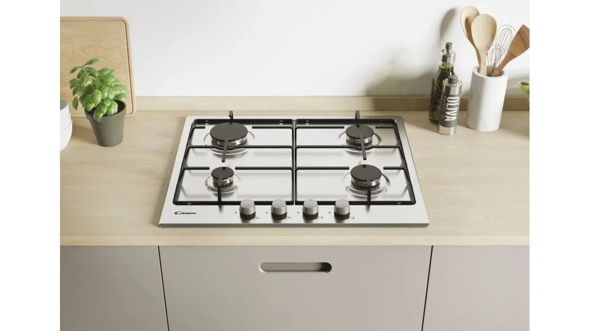 Piano cottura- CANDY CDOY6GRX - INOX - 4 fuochi