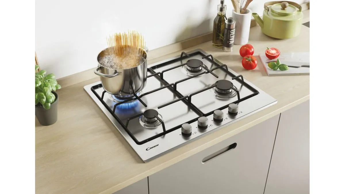 Piano cottura- CANDY CDOY6GRX - INOX - 4 fuochi