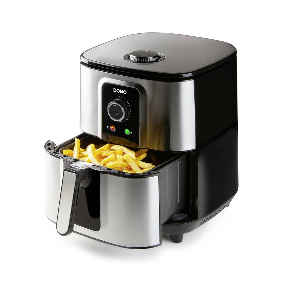 DOMO DO536FR Friggitrice ad aria calda Custodia Cool-Touch, Protezione da surriscaldamento, Funzione timer, Spia lumino