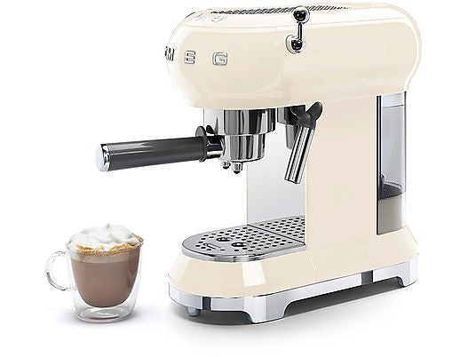 MACCHINA CAFFÉ SMEG ECF01CREU, 1350 W, PANNA