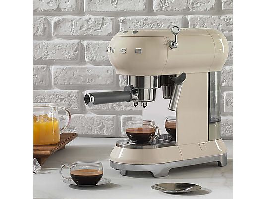 MACCHINA CAFFÉ SMEG ECF01CREU, 1350 W, PANNA