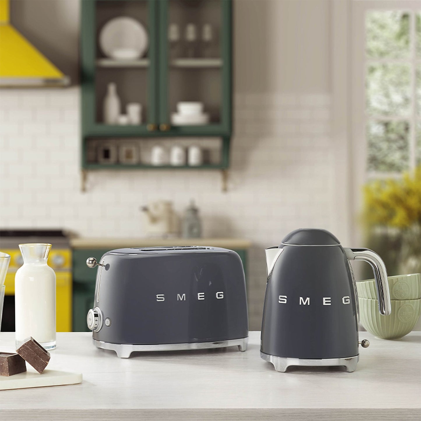 Bollitore SMEG KLF03GREU GRIGIO