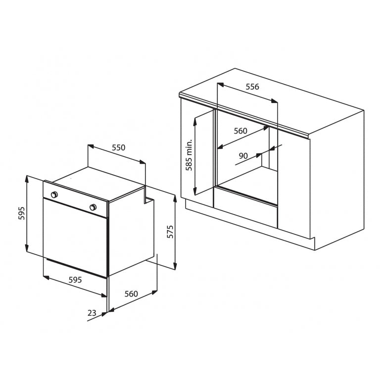 Forno Elettrico- Plados Telma- FIMOD UM 41 cm. 60 - Alluminio