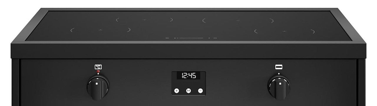 Cucina Libera Installazione - LA GERMANIA AMN964IENNE - Piano cottura a induzione 4 Fornelli con forno Elettrico da 90 cm Nero