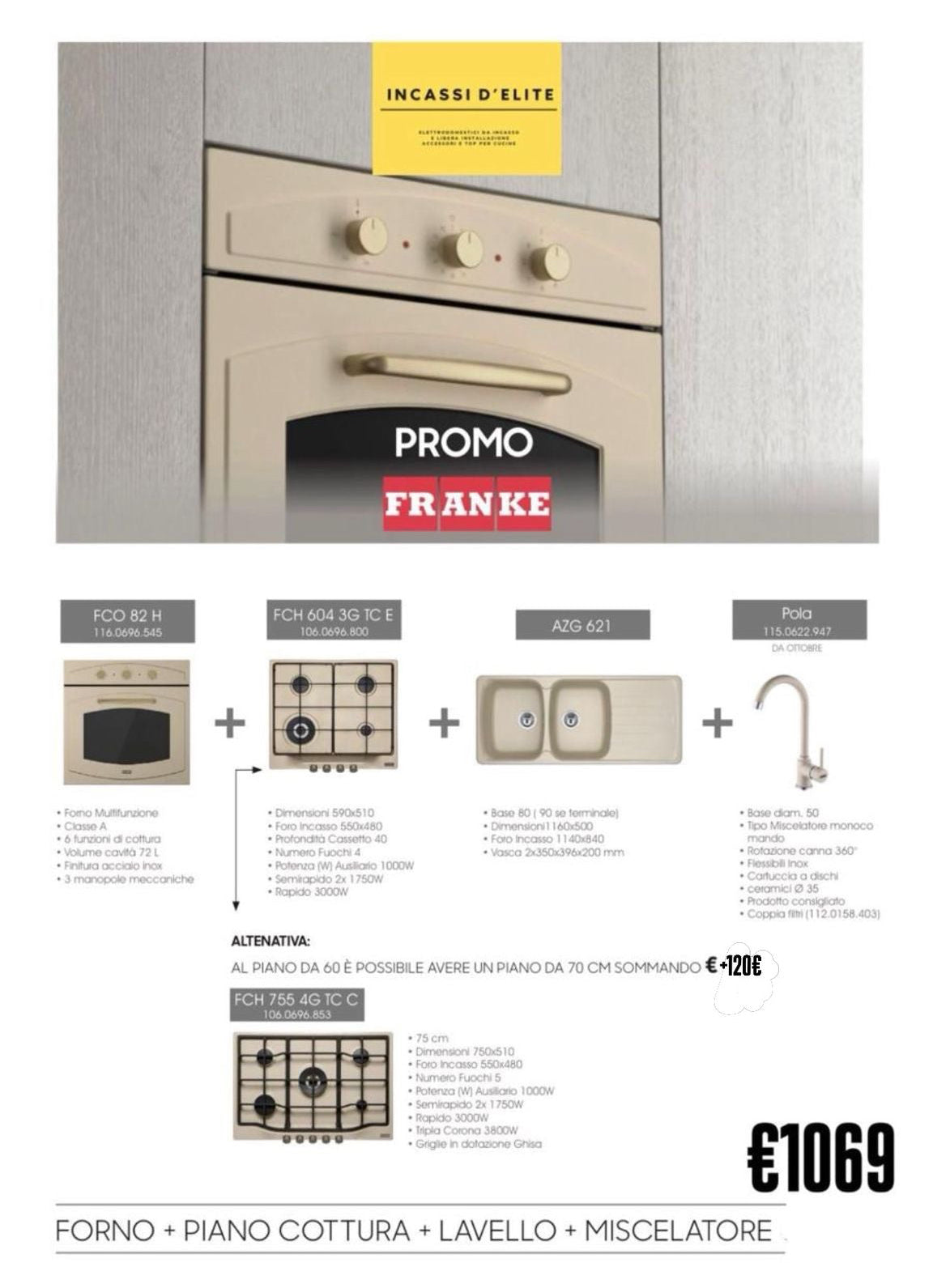 KIT PROMOZIONE FRANKE - AVENA