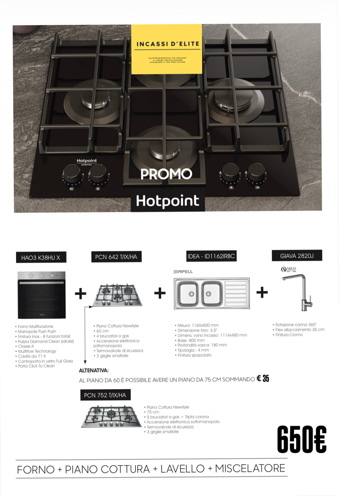 KIT PROMOZIONE HOTPOINT - INOX