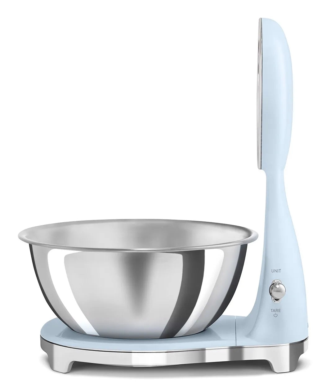 SMEG KSF01PBWW bilancia da cucina Blu, Cromo Superficie piana Bilancia da cucina elettronica