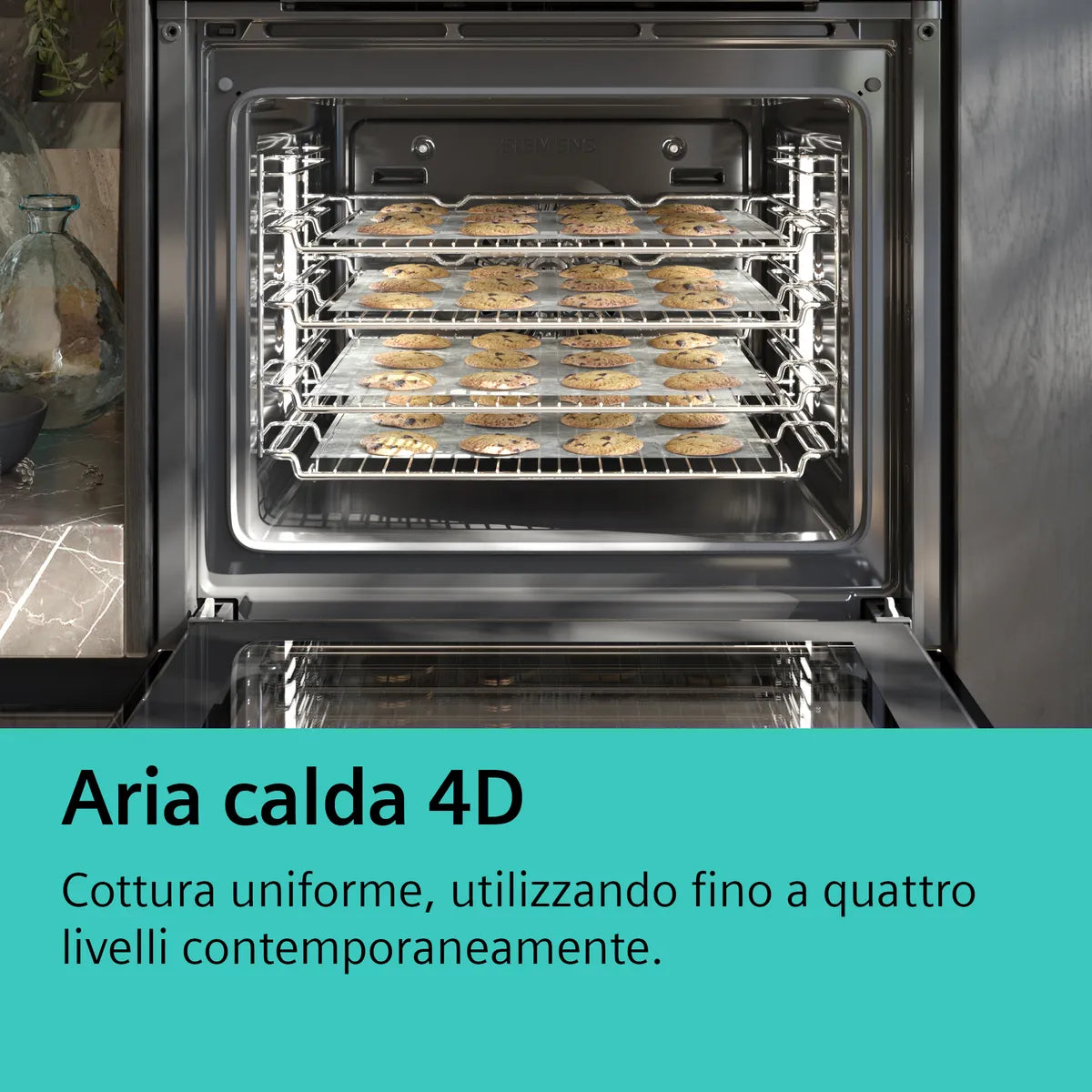 Siemens- iQ700 Forno da incasso-          60 x 60 cm Acciaio inox HB673GBS1