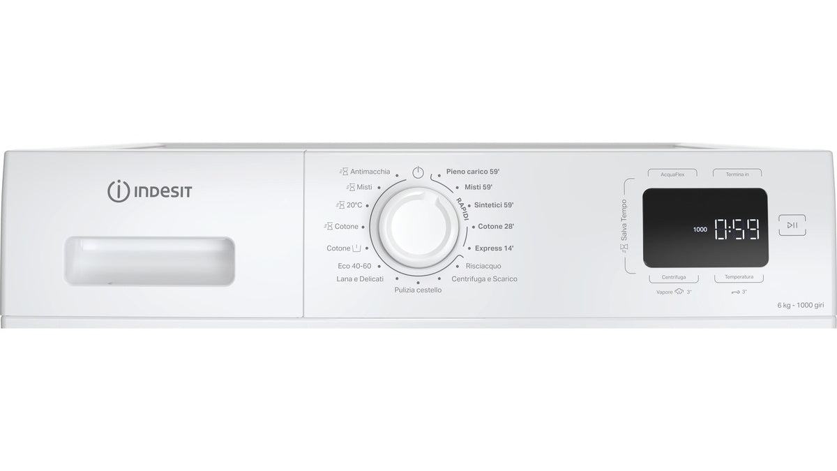Lavatrice - INDESIT 6KG SLIM INVERTER B 1000GIRI VAPORE IM 640 MY TIME IT